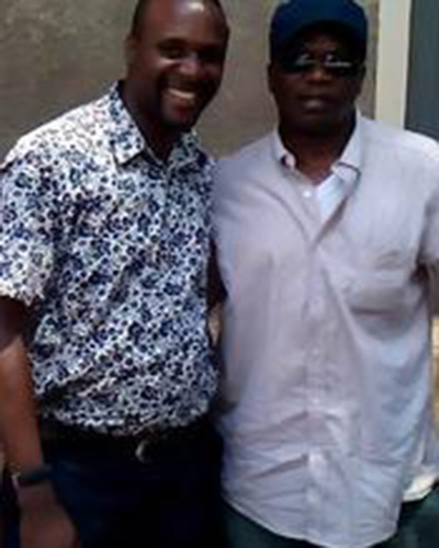 Left, Pastor James Mutebi of Kiyudaaya, Mityana, Uganda, right Michael Kiyaga.